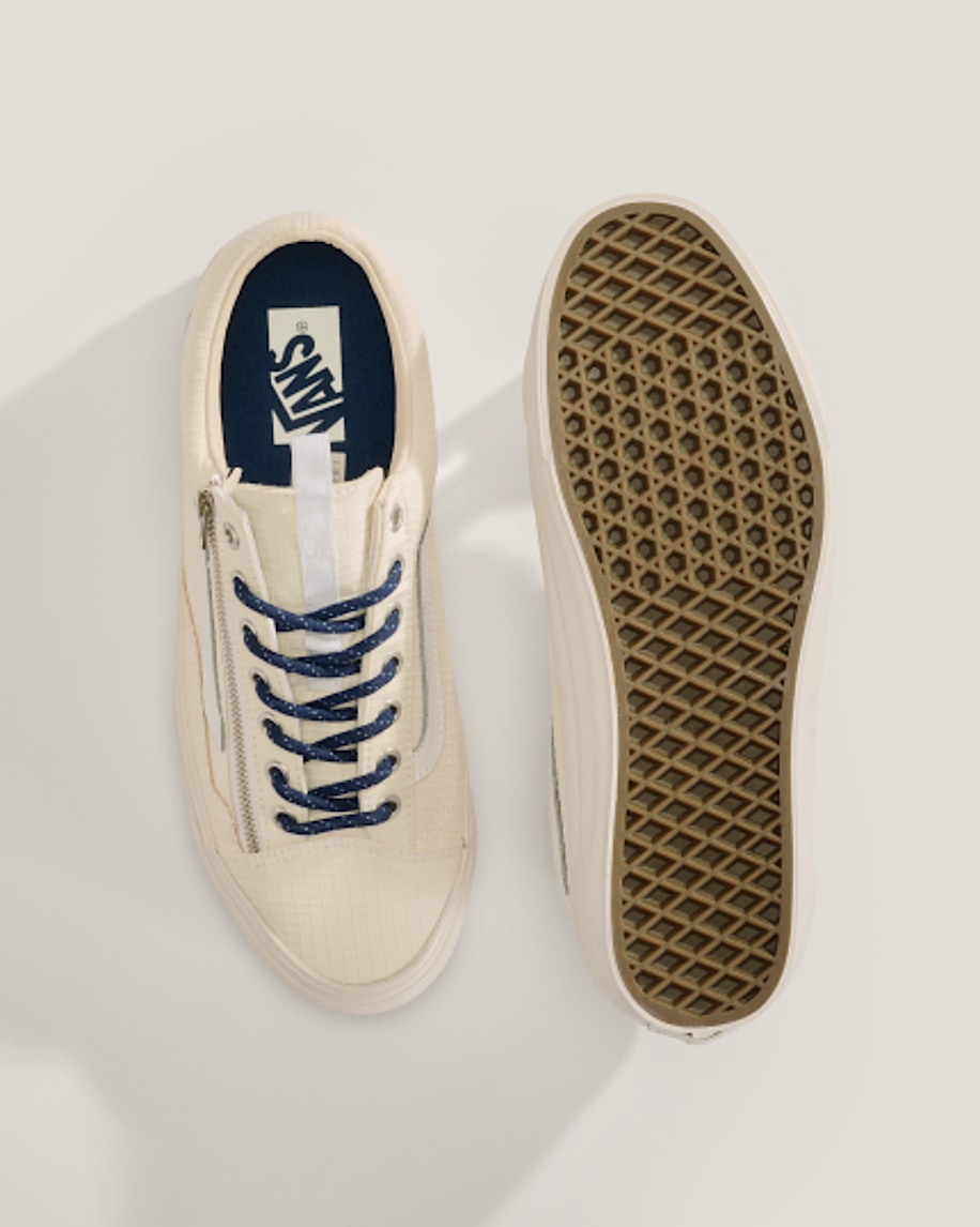 Premium Old Skool Zip Shoe in Ice White | Vans