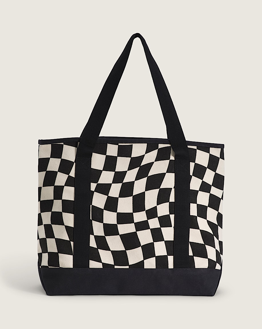 Pergs Checkerboard Tote Bag VANS Marshmallow White ALT1