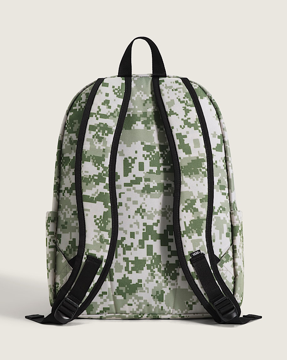 Old Skool Backpack VANS Neutral Olive Green  Marshmallow White ALT5