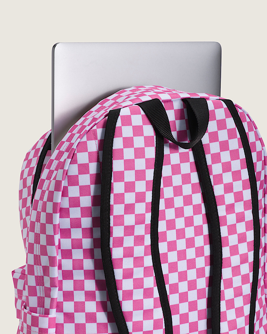 Old Skool Checkerboard Backpack VANS Fizz Pink ALT2