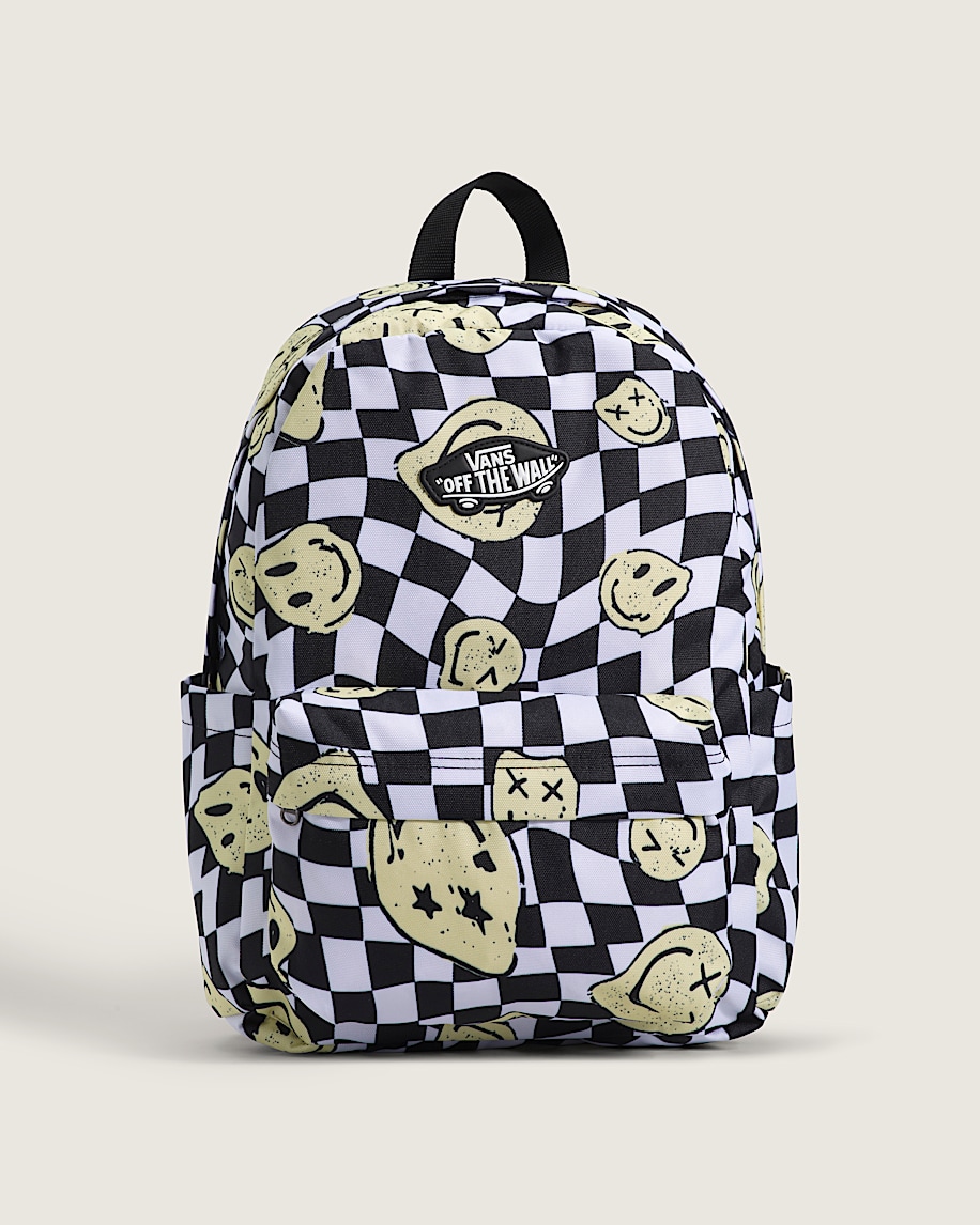 Old Skool Grom Checkerboard Backpack VANS White  Black HERO
