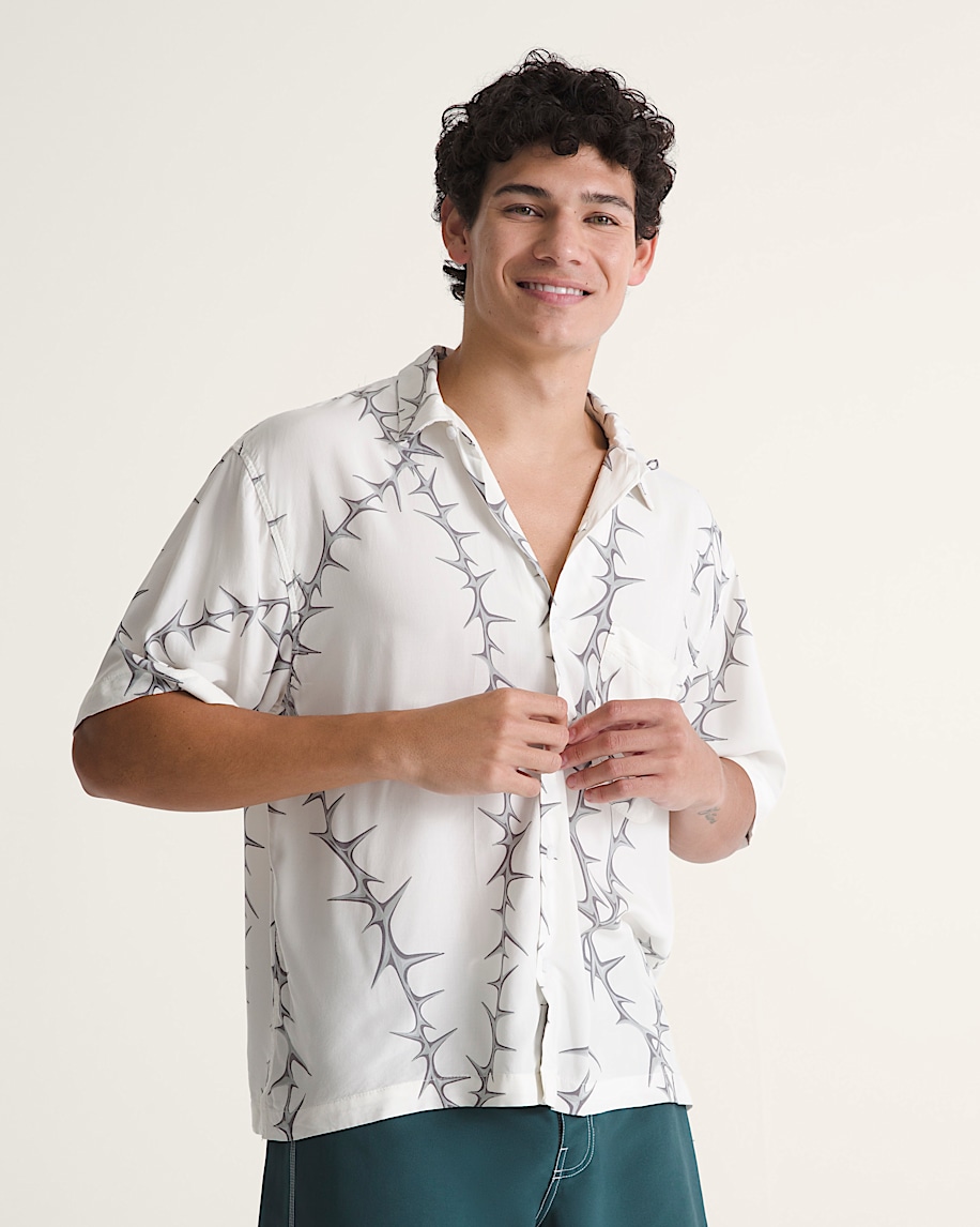 Van Doren Printed Camp Button Up Shirt - 3