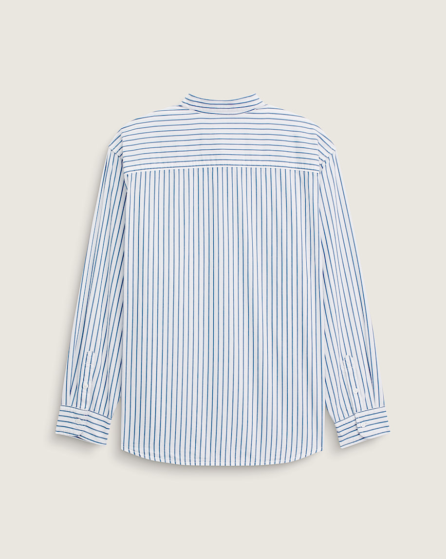 Premium Dobby Stripe Long Sleeve Shirt VANS White ALT1