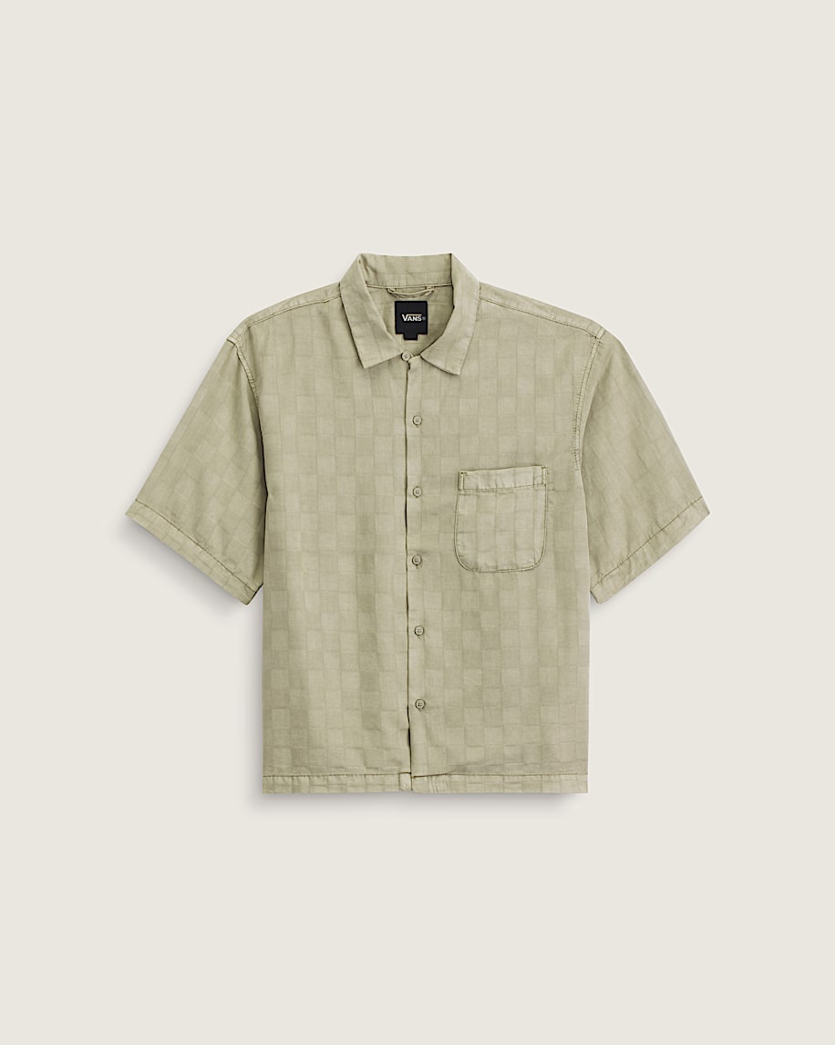 Van Doren Check Camp Shirt VANS Soft Sage Green HERO