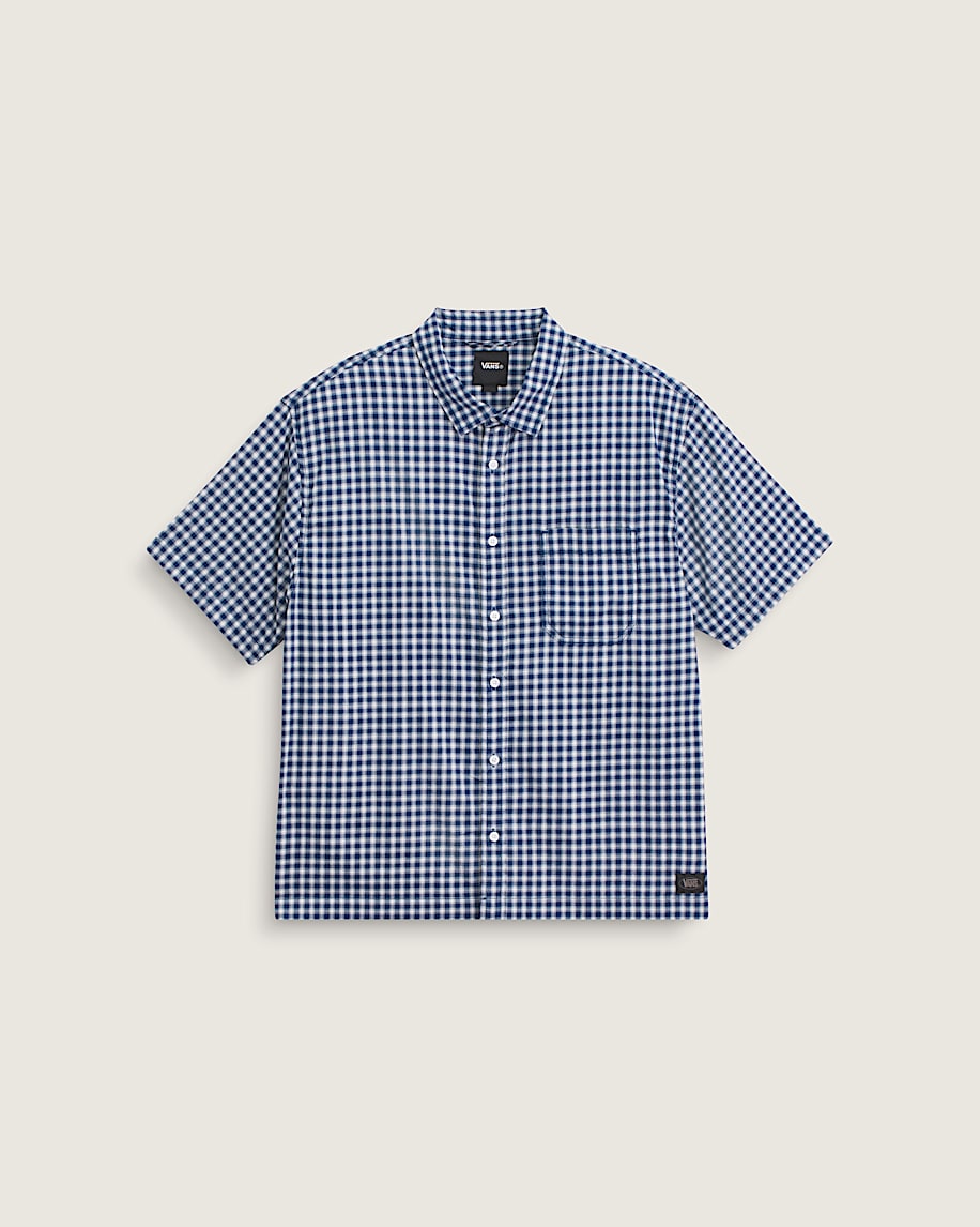 Larkspur Mini Plaid Shirt VANS Deep Indigo Blue HERO