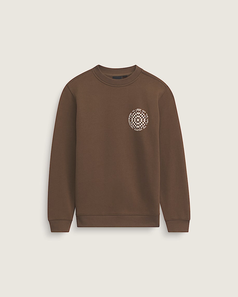 Kids Vertigo Vans Loose Crew Sweatshirt VANS Vintage Cocoa Brown ALT1