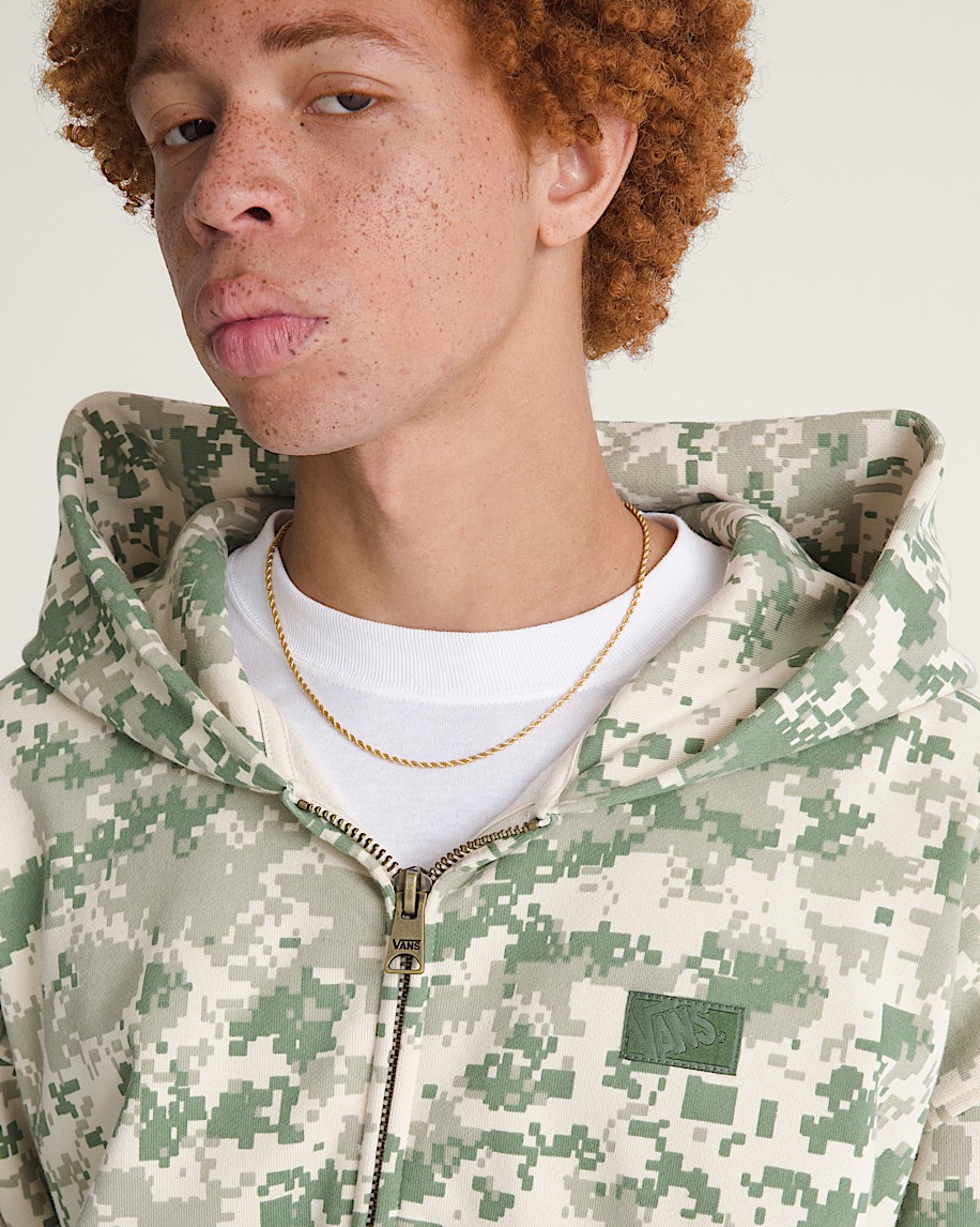 Premium Zip Hoodie VANS Digi Camo Green ALT4