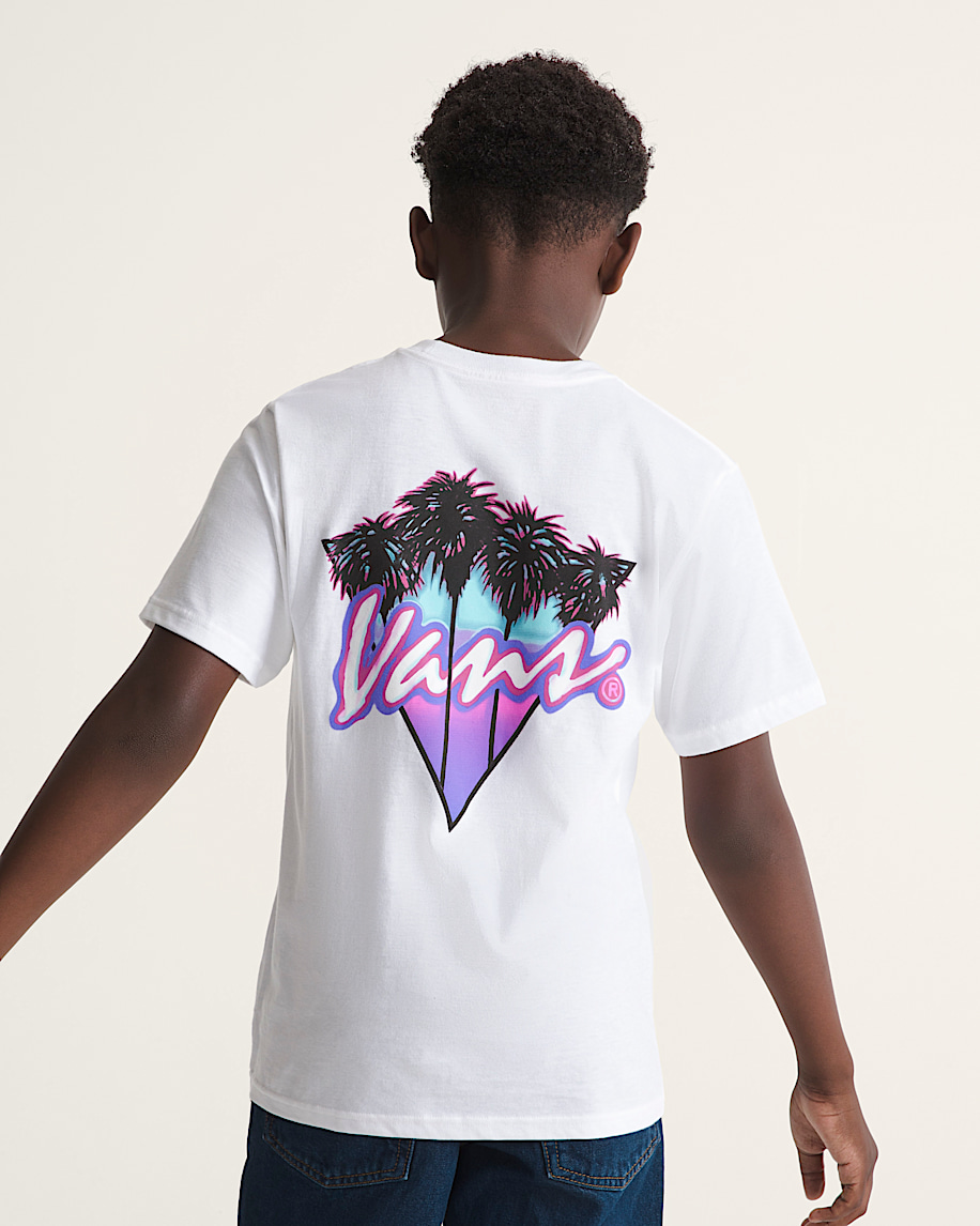 Kids Palm Drive TShirt VANS White ALT3