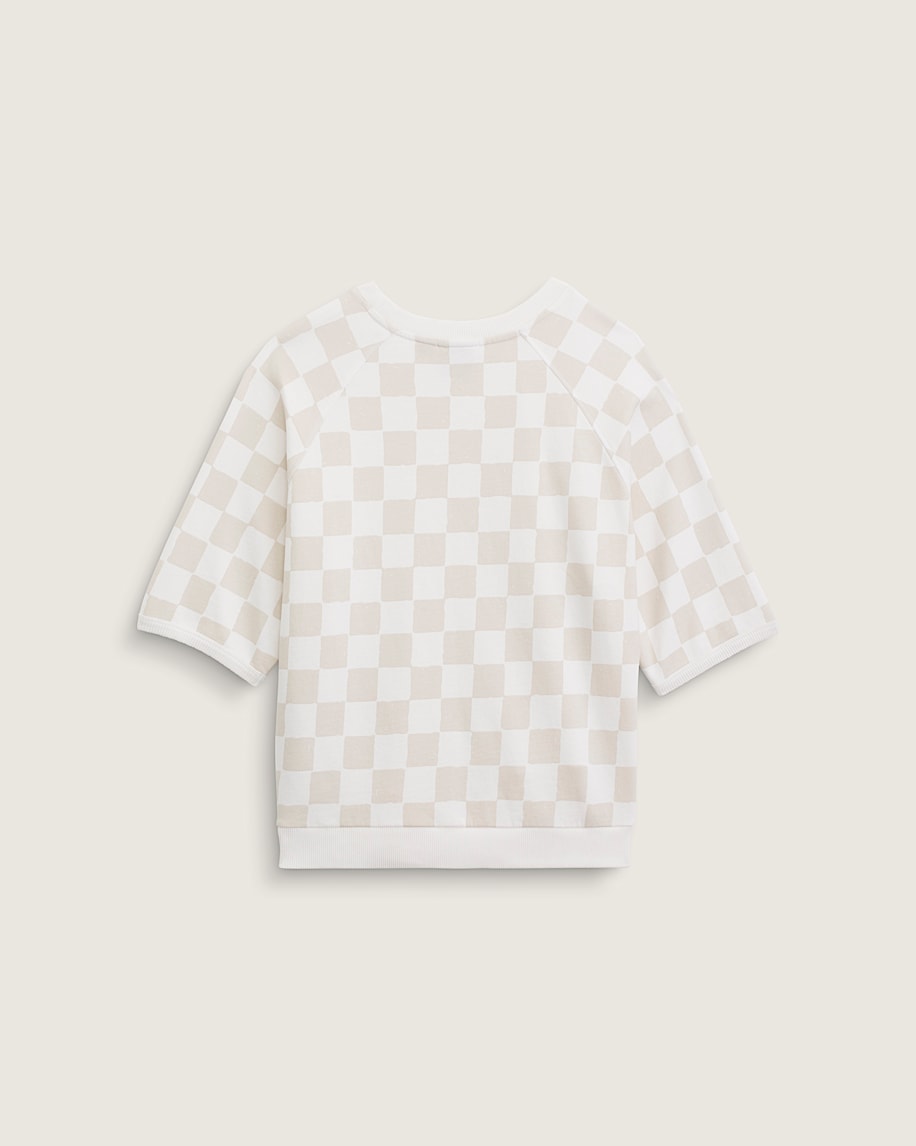 Classmate Check Sweatshirt VANS Egret White ALT1