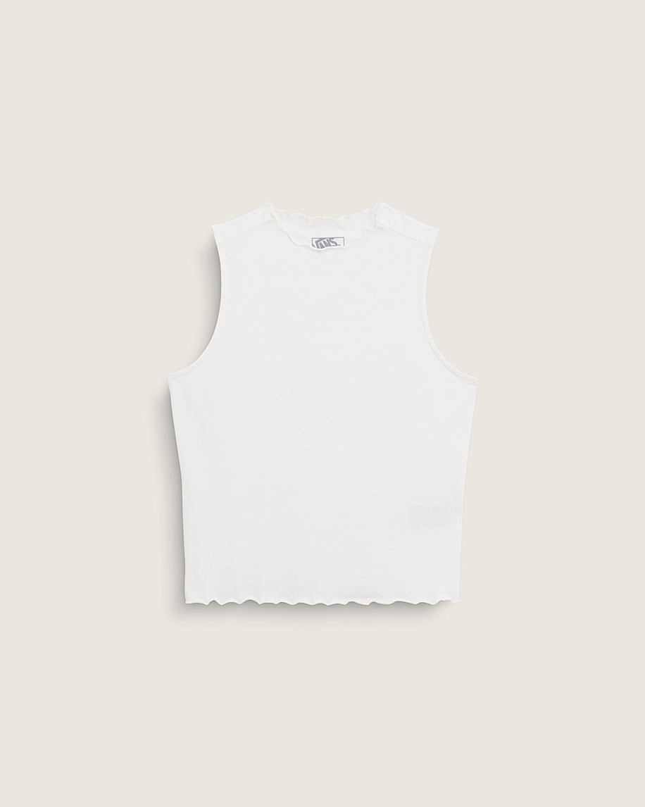 Mock Neck Tank Top VANS White HERO