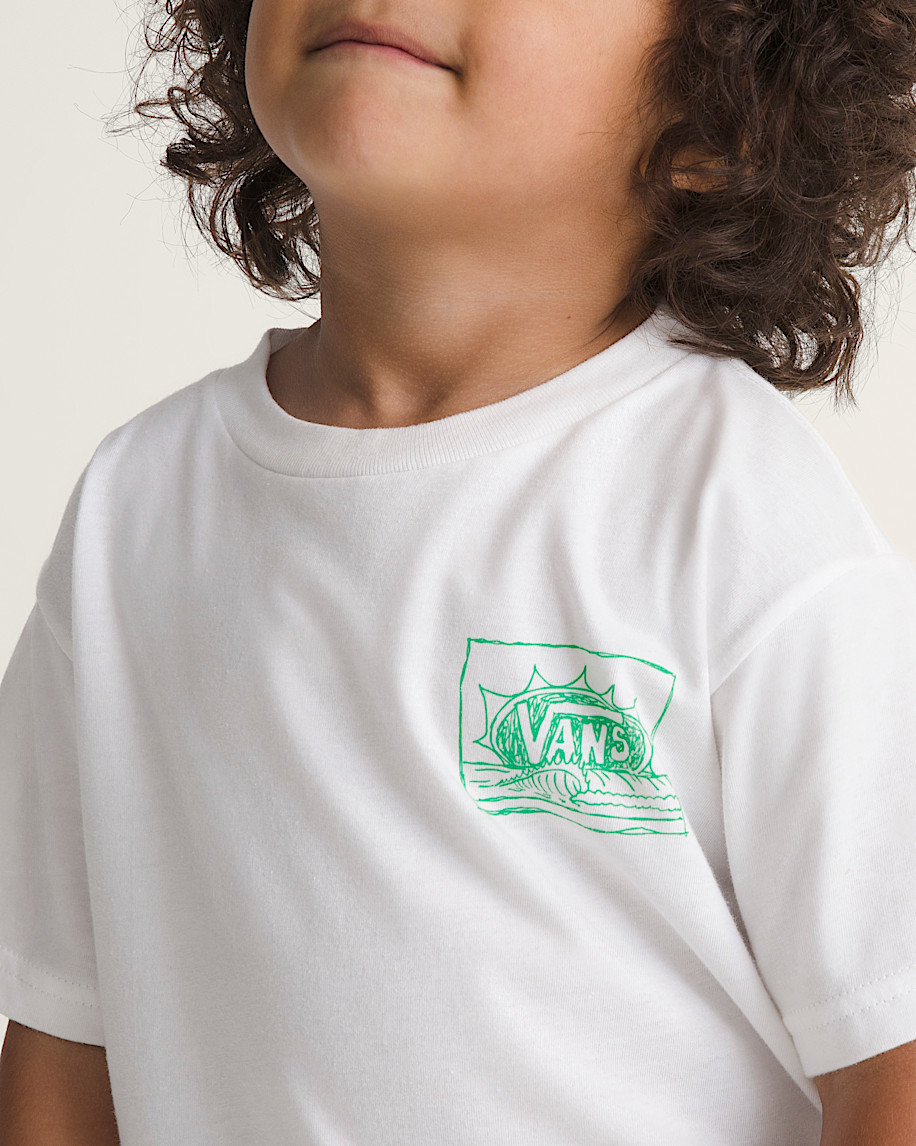 Little Kids Bright Day TShirt VANS White ALT4
