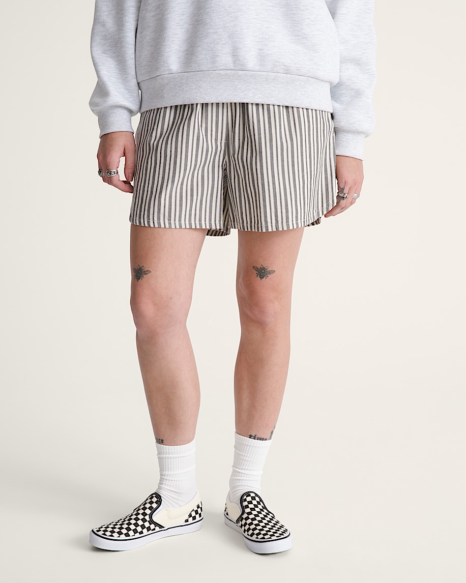 Pull On Stripe Shorts VANS BlackWhite ALT2
