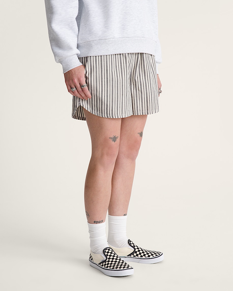 Pull On Stripe Shorts VANS BlackWhite ALT5
