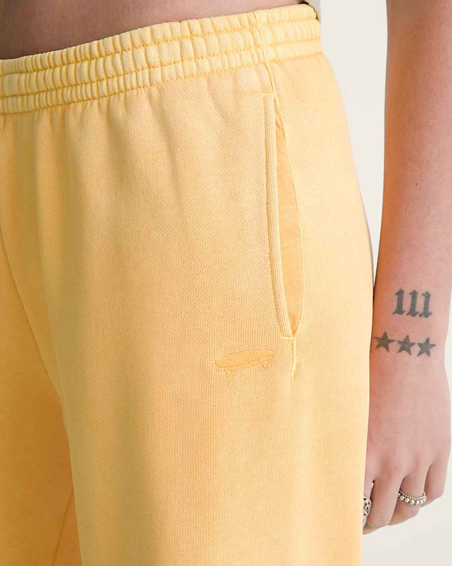 Salton Washed Straight Fleece Pants VANS Spicy Mustard Yellow ALT5