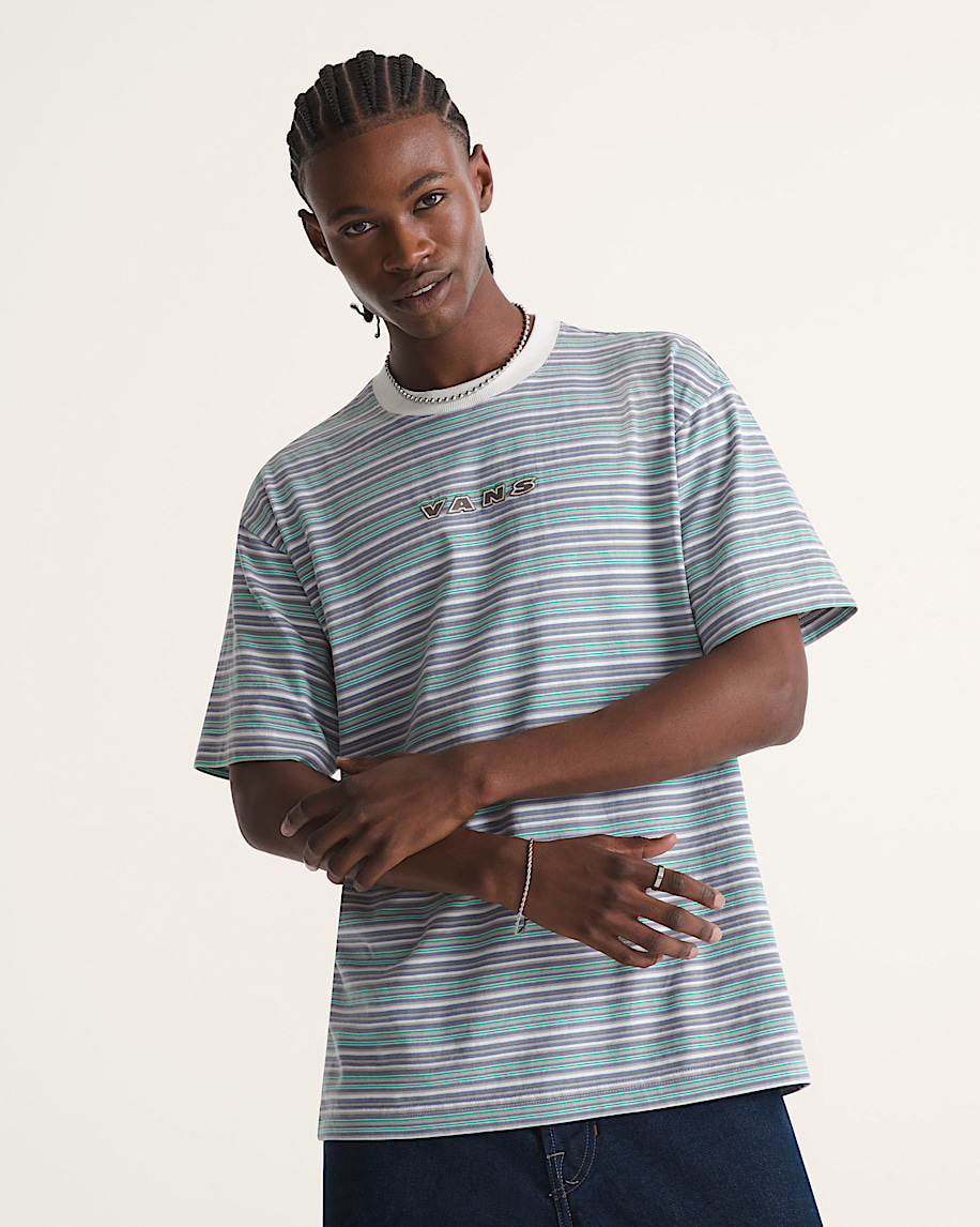 Cameron Stripe Knit Shirt VANS Marshmallow White ALT2