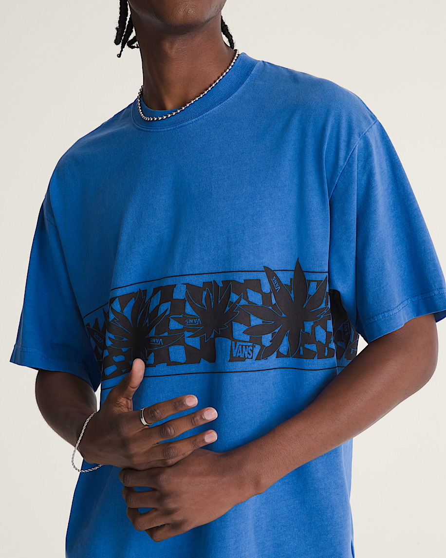Palm Leaf TShirt VANS Royal Cobalt Blue ALT4