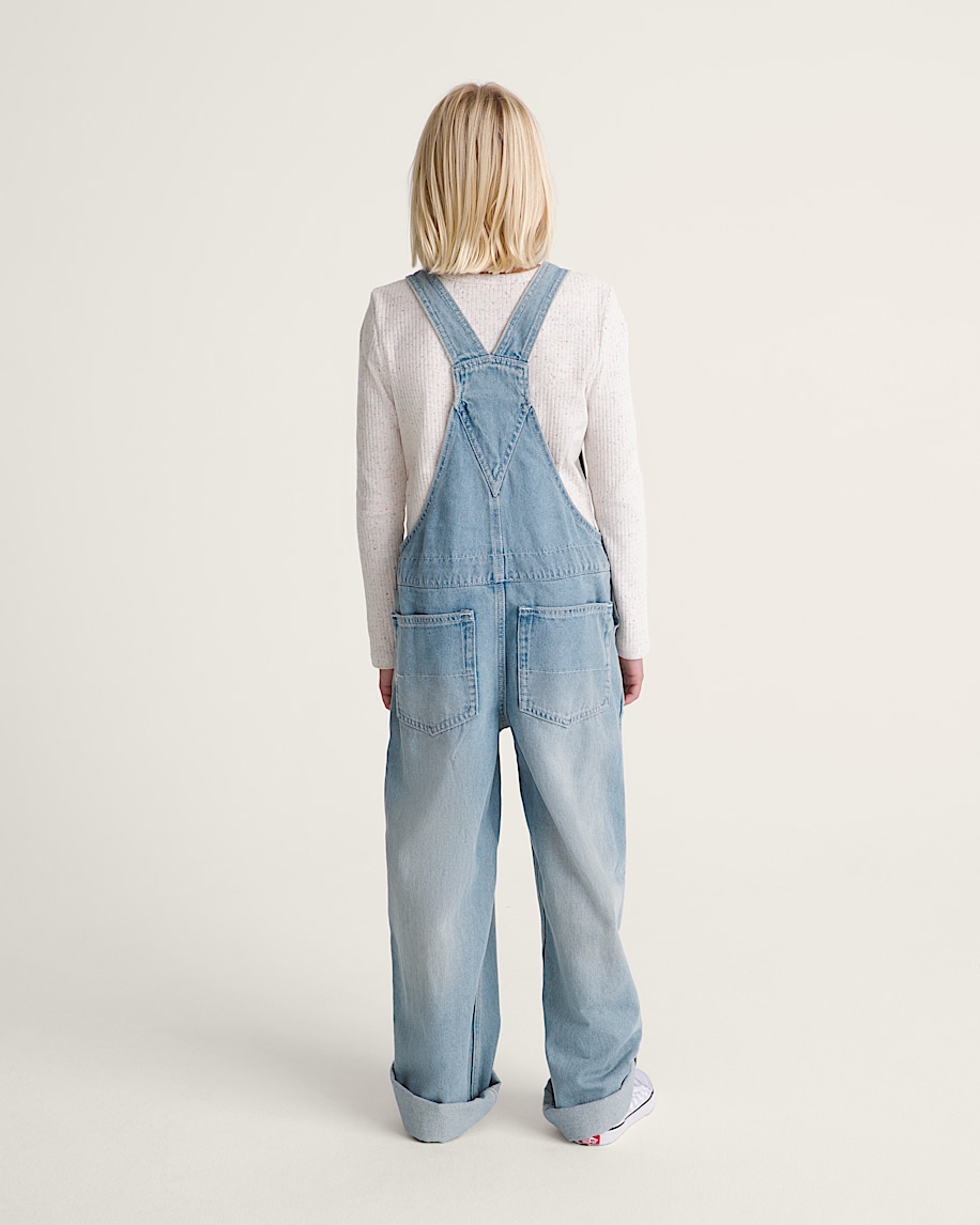 Kids Sirelle Denim Overalls VANS Stonewash Blue ALT3
