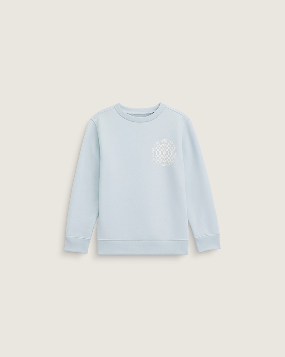 Little Kids Vertigo Vans Crew Sweatshirt VANS Dawn Mist Blue ALT1