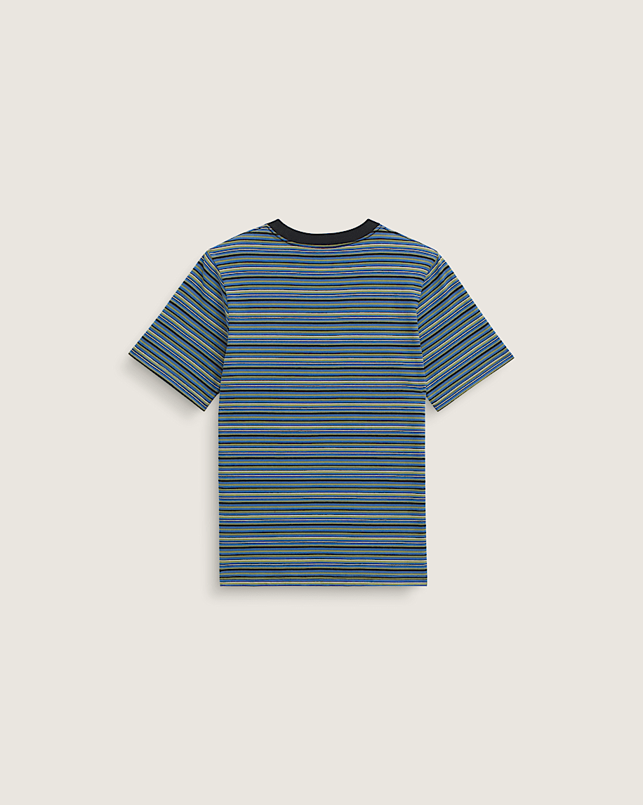 Kids Cameron Stripe Knit Shirt VANS Black  True Blue ALT1