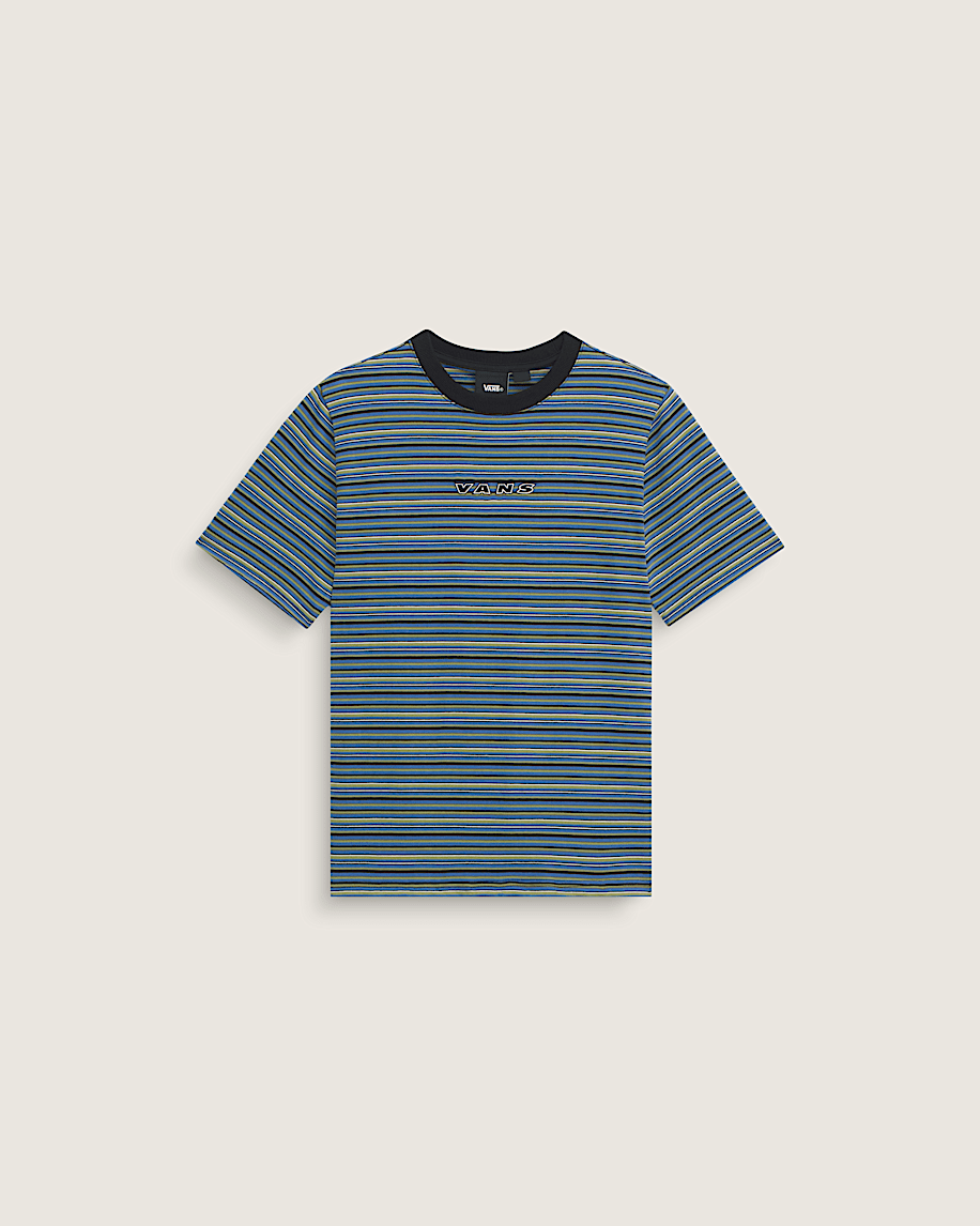 Kids Cameron Stripe Knit Shirt VANS Black  True Blue HERO