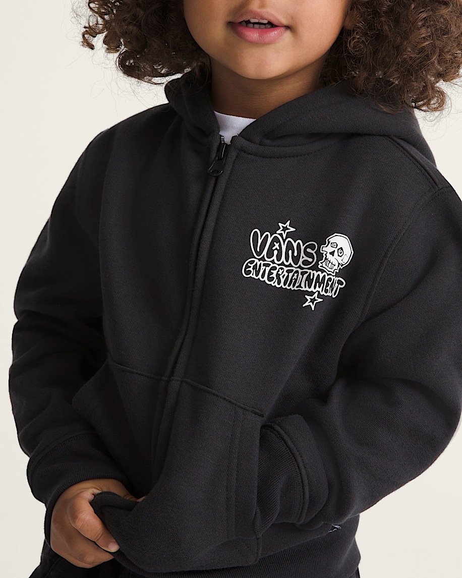 Little Kids Vans Entertainment Zip Hoodie VANS Black ALT4