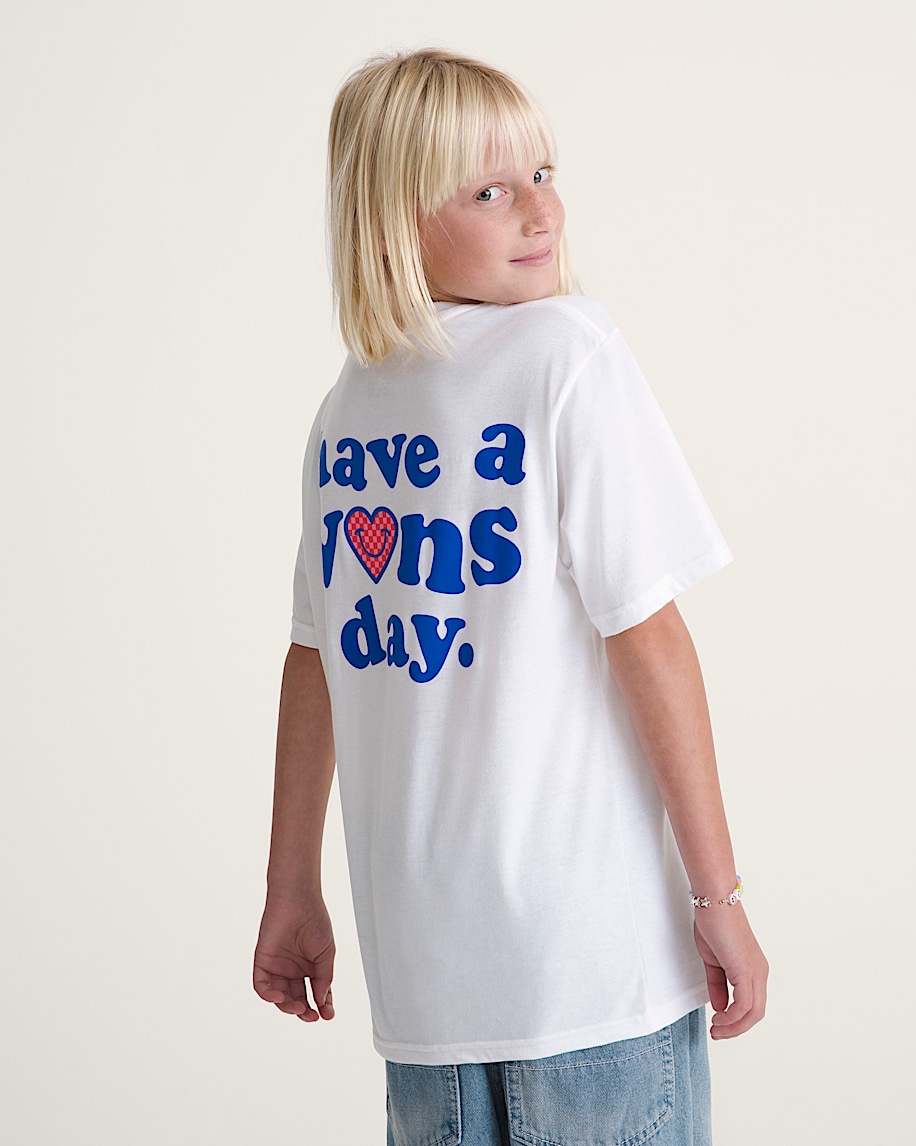 Kids Have a Vans Day TShirt VANS White ALT3