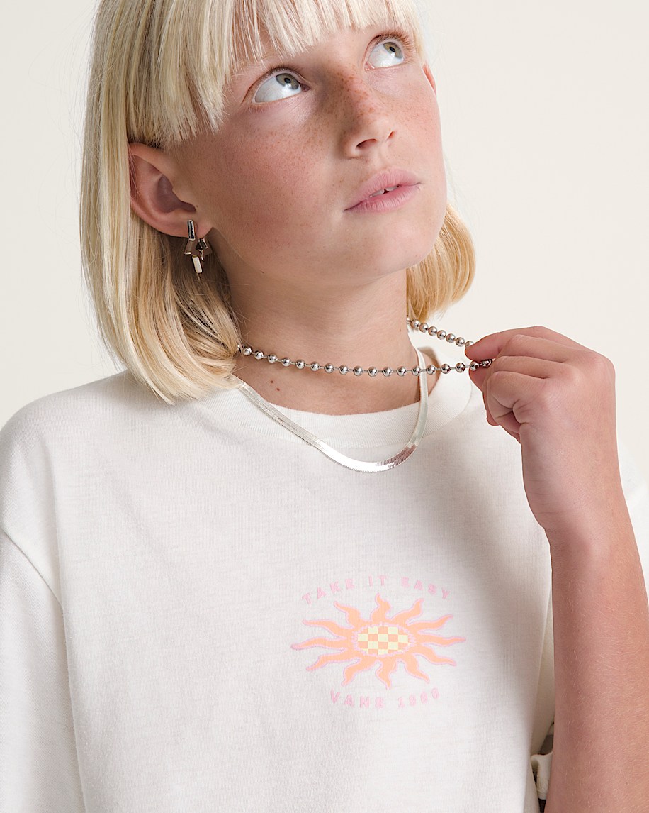 Kids Sunny Daze TShirt VANS Marshmallow White ALT4
