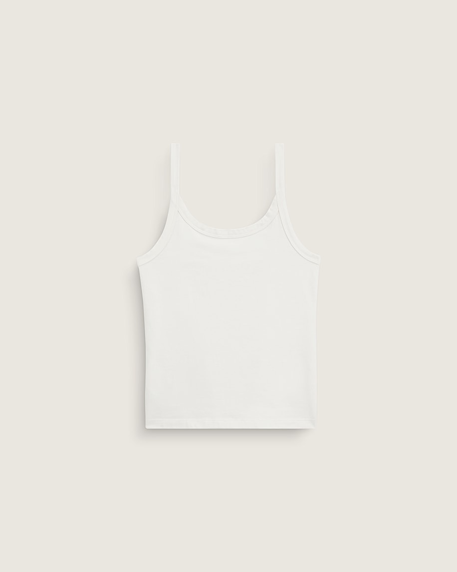 Kiki Fitted Cami Tank Top VANS Blanc De Blanc White HERO