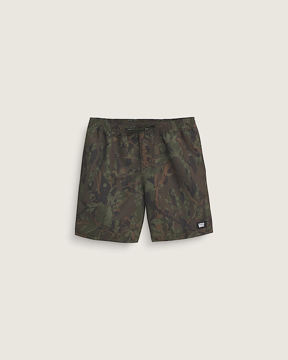 Kids Primary II Printed Elastic Boardshorts VANS Obsidian Fern Green HERO