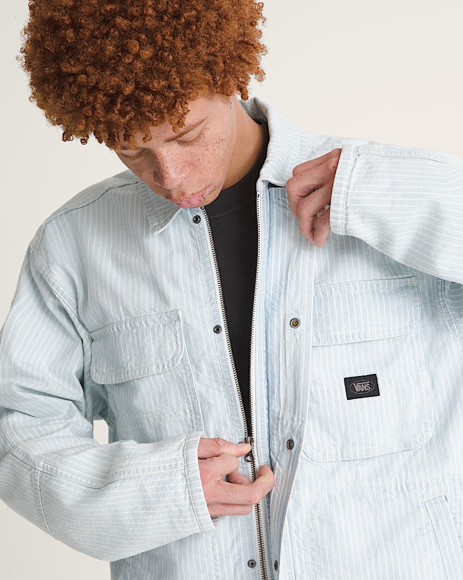 Umber Denim Stripe Jacket VANS Ice Stripe Blue ALT5