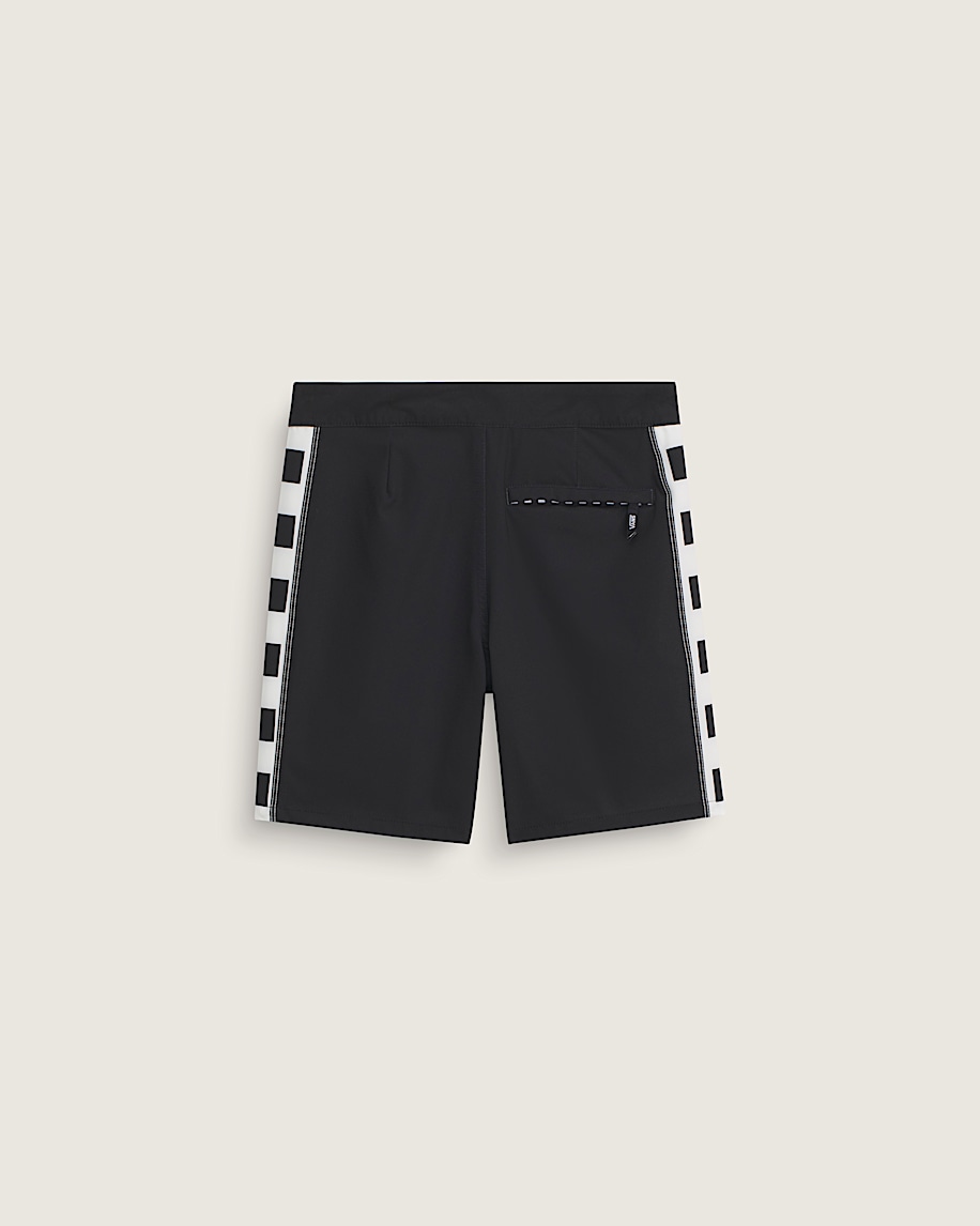 Kids New Daily Sideline Boardshorts VANS Black  Marshmallow White ALT1