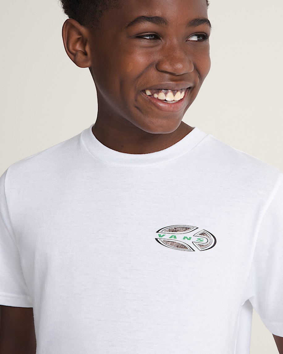 Kids Camo Oval TShirt VANS White ALT4