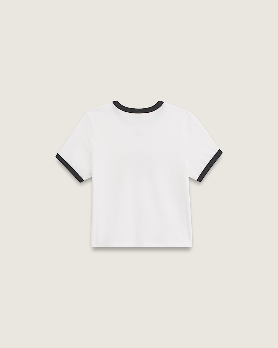 Kids Trademarked Ringer TShirt VANS White ALT1