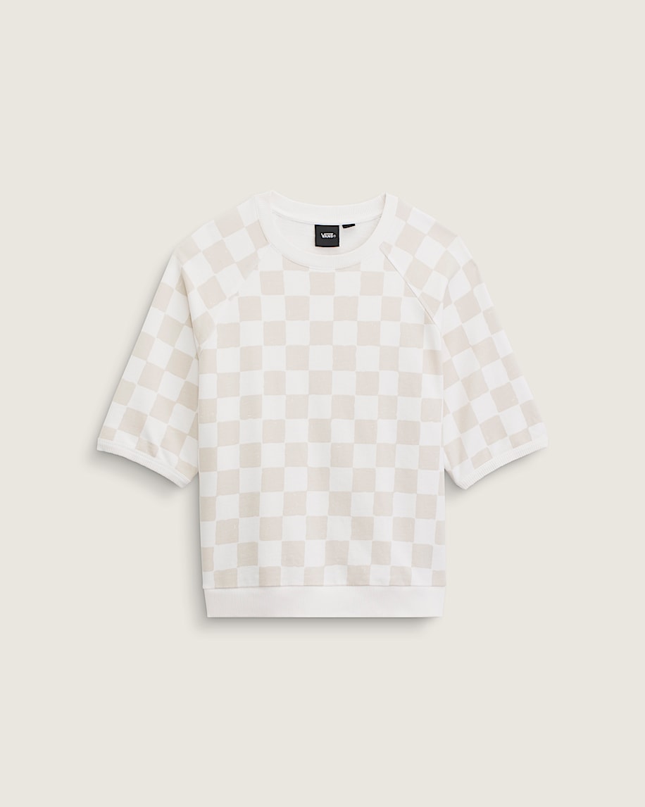 Classmate Check Sweatshirt VANS Egret White HERO
