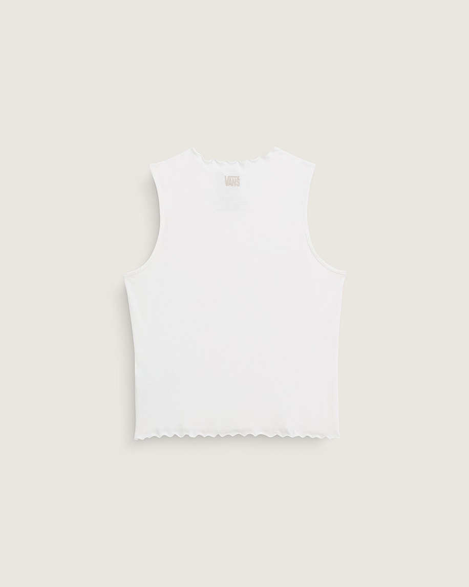 Mock Neck Tank Top VANS White ALT1