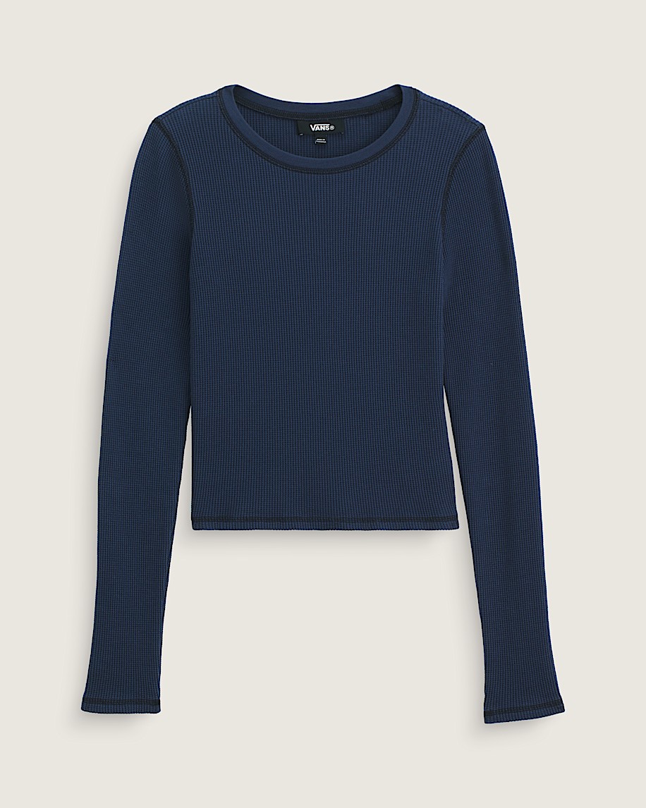 Waffle Long Sleeve Shirt VANS Dress Blues HERO