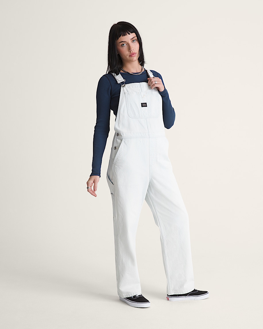 Chore Stripe Overalls VANS Ice Stripe Blue ALT4