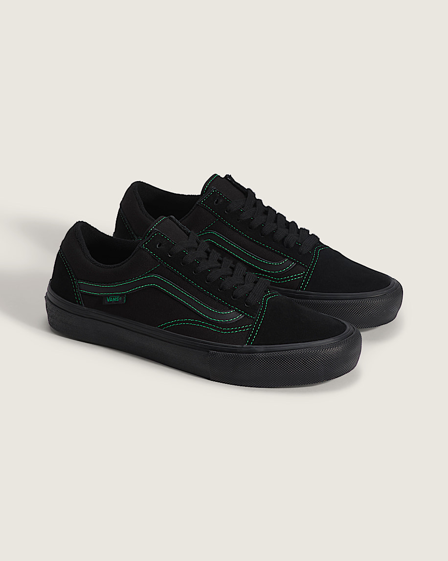 Skate Old Skool Shoe VANS Black  Green ALT1