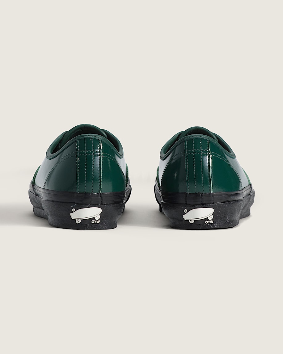 OTW Authentic 44 Siped Vibram VANS Gloss Leather Brogue Emerald Green  Black ALT3