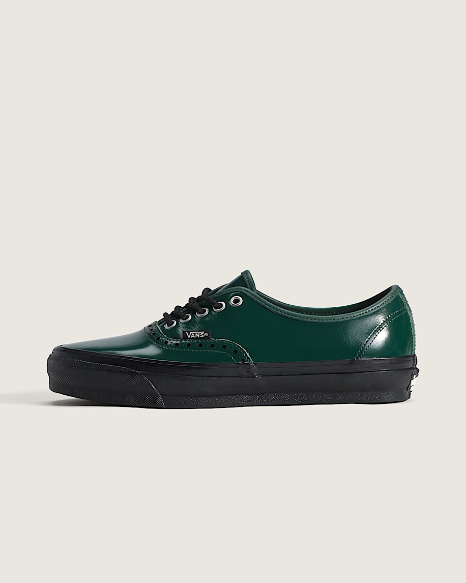 OTW Authentic 44 Siped Vibram VANS Gloss Leather Brogue Emerald Green  Black HERO