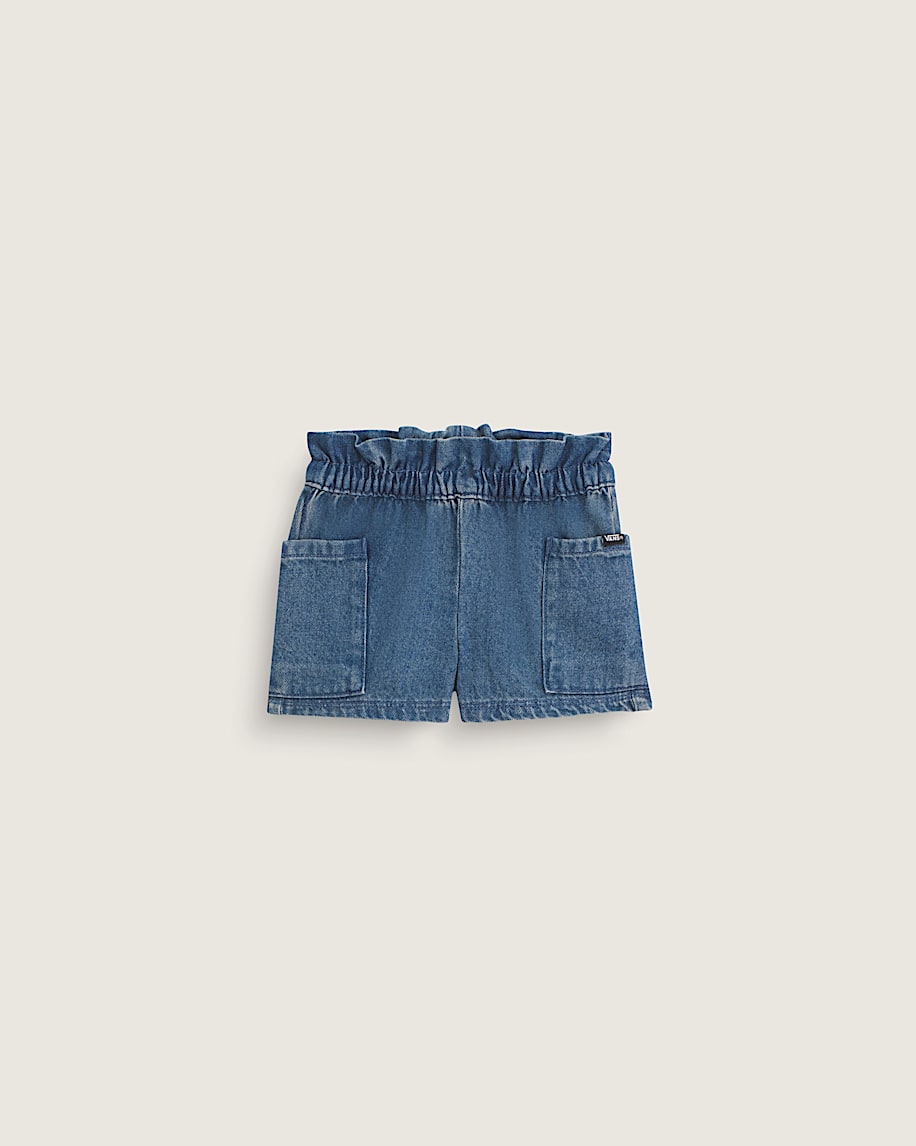 Little Kids Joy Ruffled Elastic Waist Shorts VANS Vintage Indigo Blue HERO