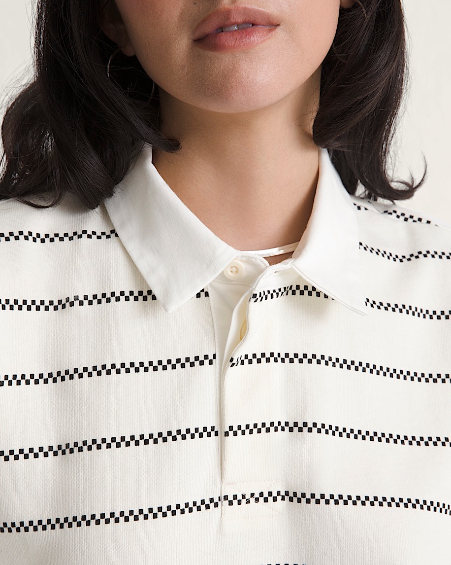 Rugby Shirt VANS Marshmallow White ALT4