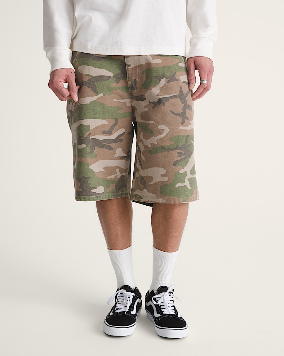 Drill Chore Loose Shorts VANS Vintage Camo Green ALT2