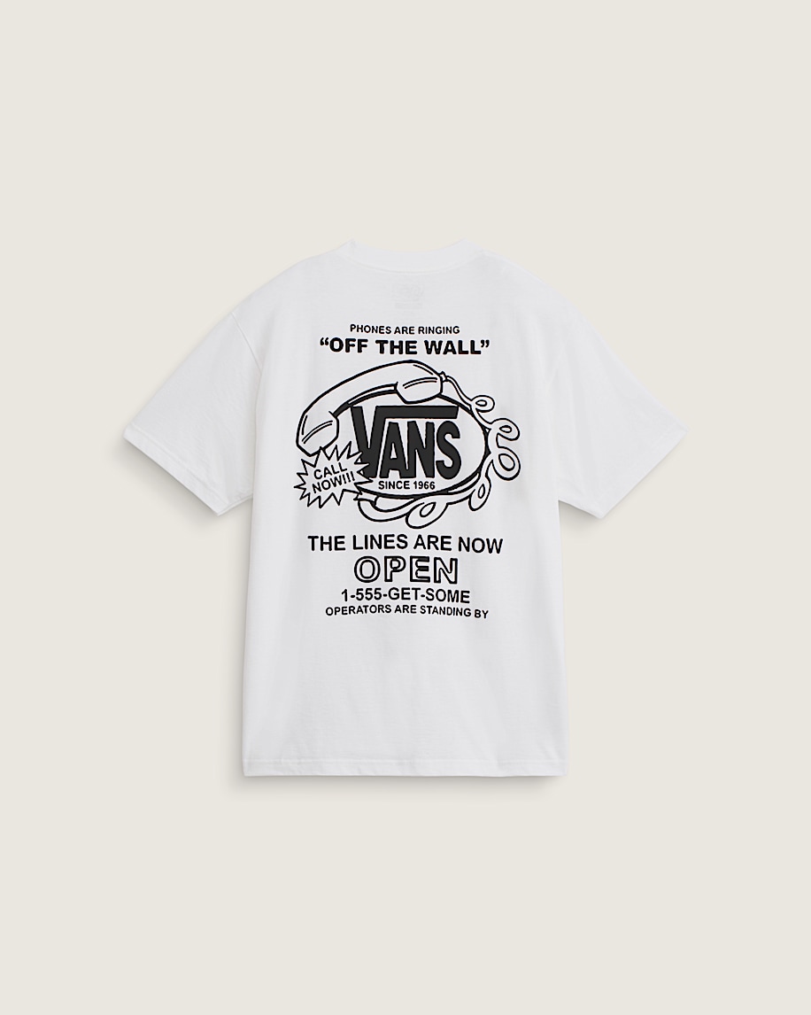 Hot Lines TShirt VANS White HERO