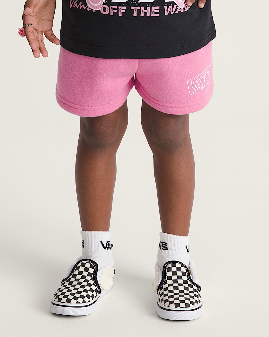 Little Kids Dream Big Fleece Shorts VANS Fizz Pink ALT2
