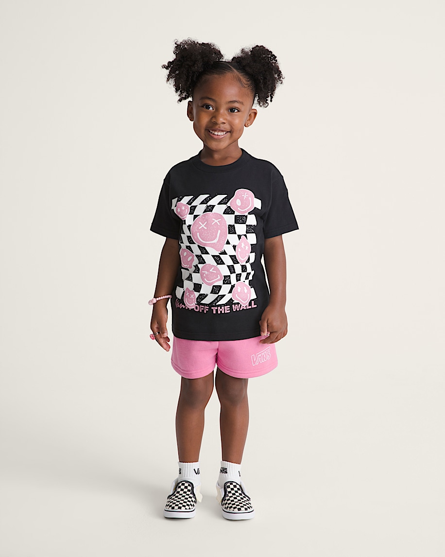 Little Kids Dream Big Fleece Shorts VANS Fizz Pink ALT3