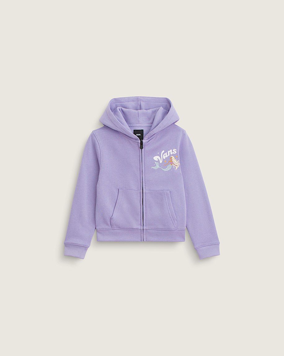 Little Kids Mermaid Zip Hoodie VANS Soft Orchid Purple ALT1