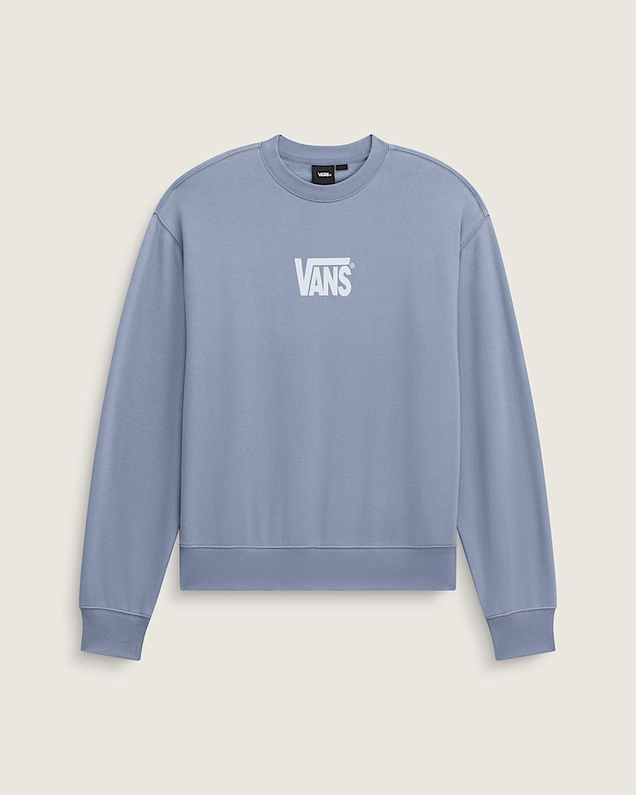 Stretch Logo Crew Sweatshirt VANS Glacial Slate Blue HERO