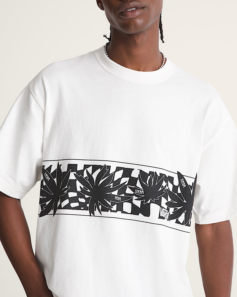 Palm Leaf TShirt VANS Egret White ALT4