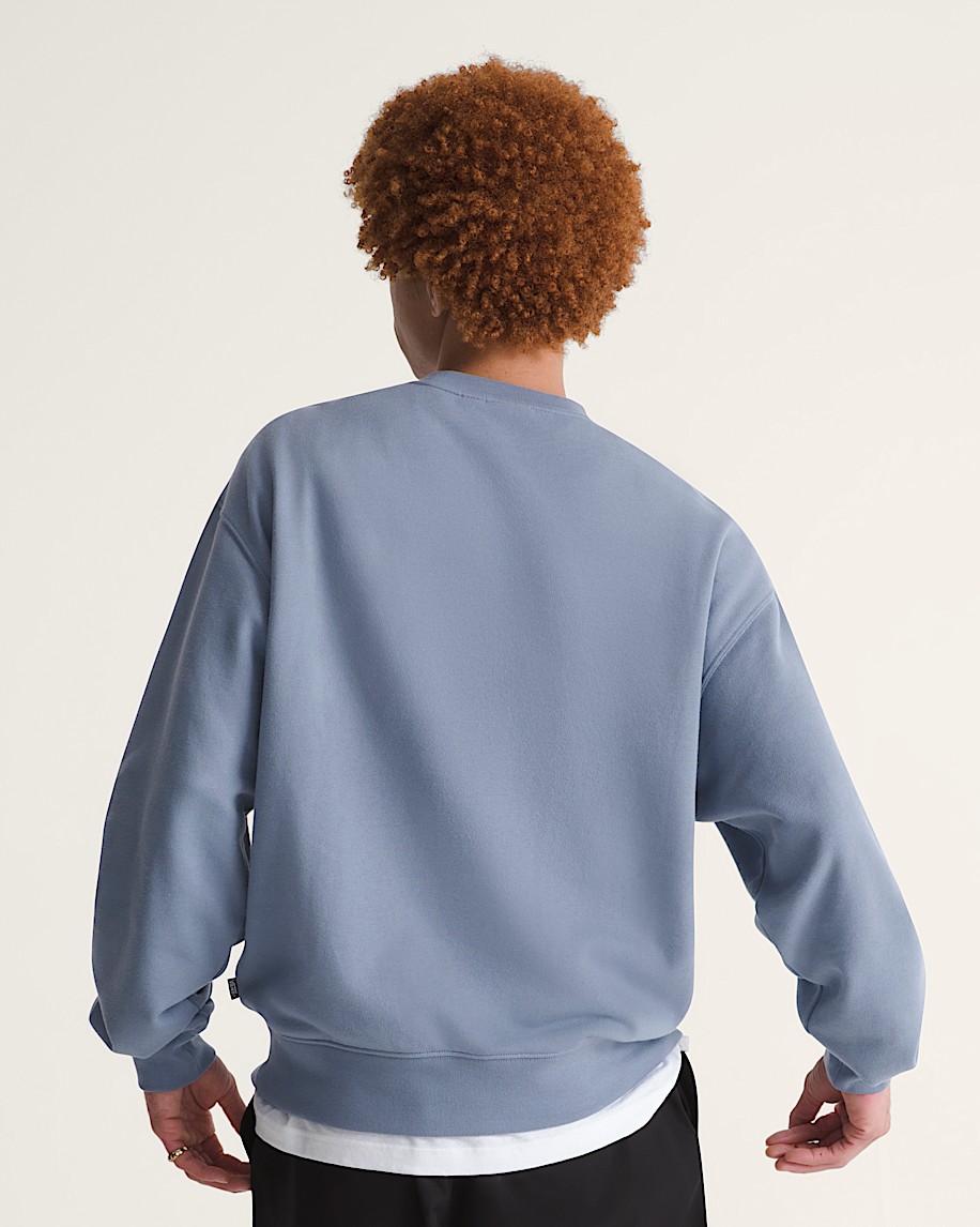 Stretch Logo Crew Sweatshirt VANS Glacial Slate Blue ALT3
